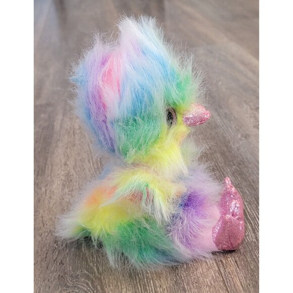 TY Beanie Boos Asha Rainbow Ostrich No Hang Tag - Picture 3 of 7